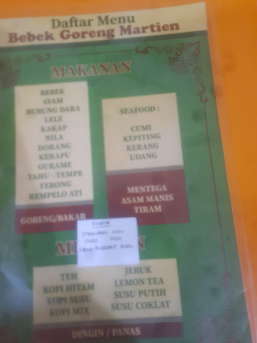 Menu Bebek Goreng Martien-6