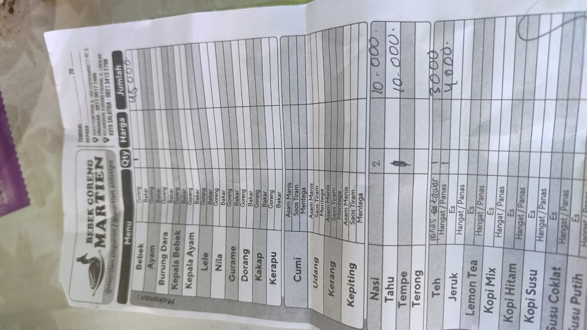 Menu Bebek Goreng Martien-8